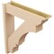 Ekena Millwork 8-in W x 34-in D x 38-in H Balboa Trad Rough Cedar Woodgrain TimberThane Outlooker, Primed Tan OUTUR080X34X38BOA04RCPR - alternate 5